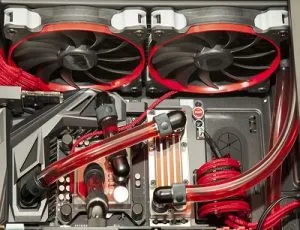 Inside computer water cooling  s