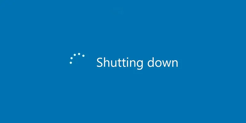 电脑关机 Computer shutdown