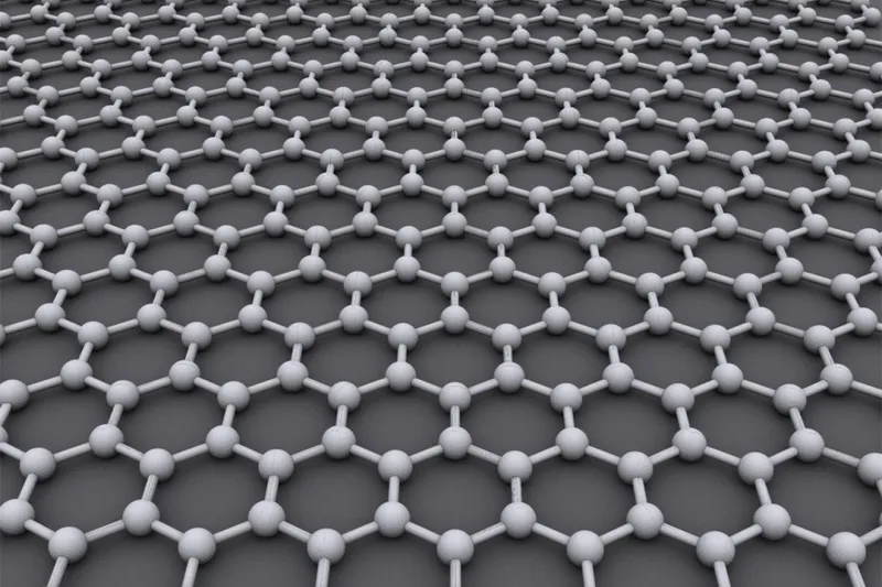 石墨烯由碳原子形成的原子尺寸蜂巢晶格结构