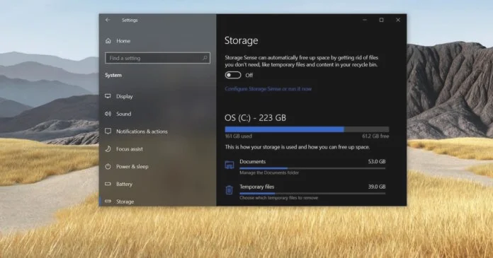 Windows10 20H2正式版具有存储运行