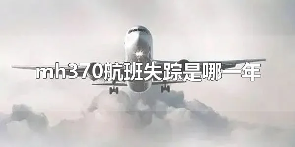 mh370航班失踪是哪一年 mh370航班