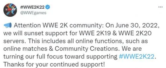 《WWE 2K19》《WWE 2K20》在线服务