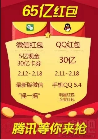 2015年春节微信/支付宝/QQ抢红包时刻表、抢红包游戏规则介绍